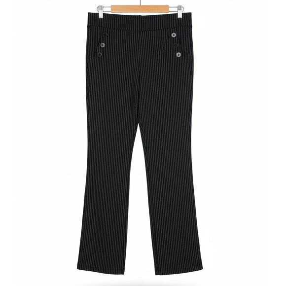 Betabrand Pants - Betabrand Women L Dress Pant Yoga Pant Bootcut Pinstripe Stretch Office Trousers
